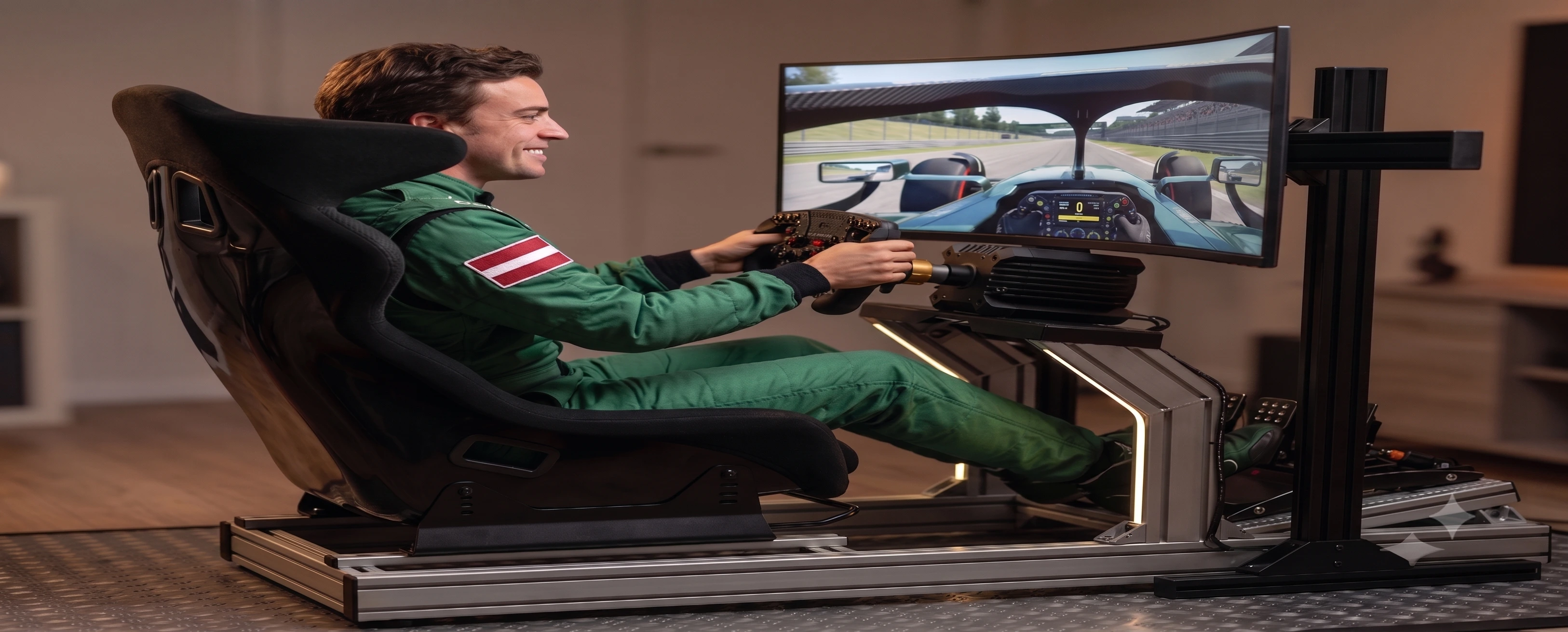Side View Human and Rig