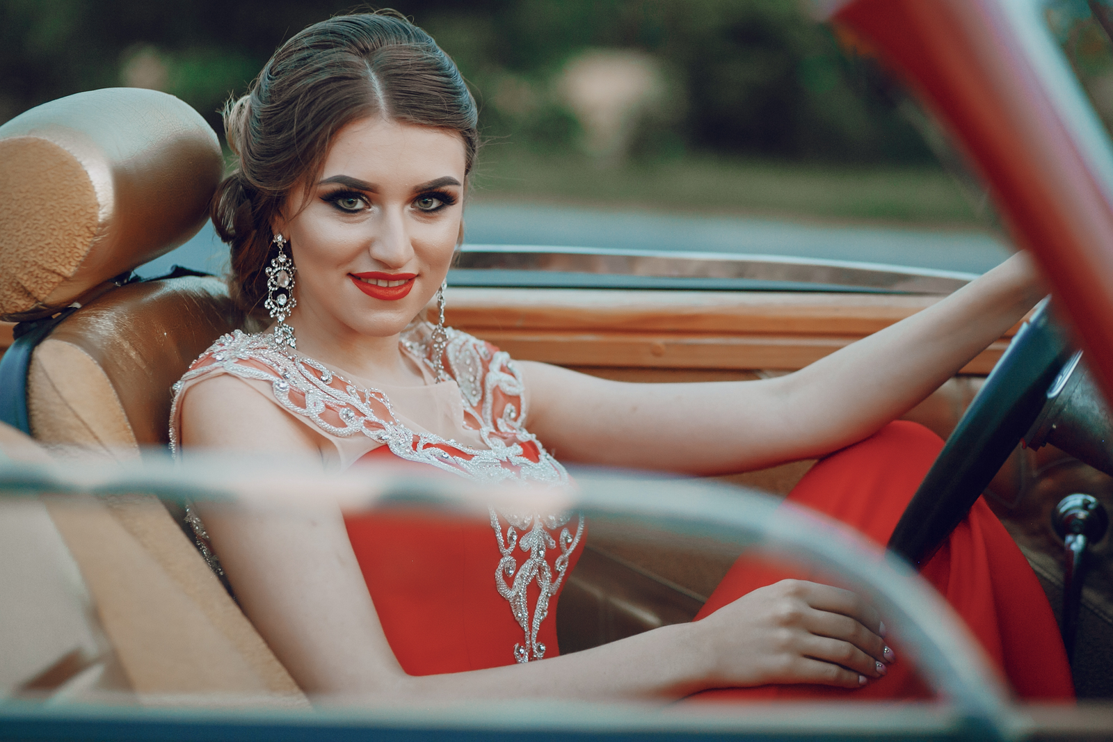Lady driving